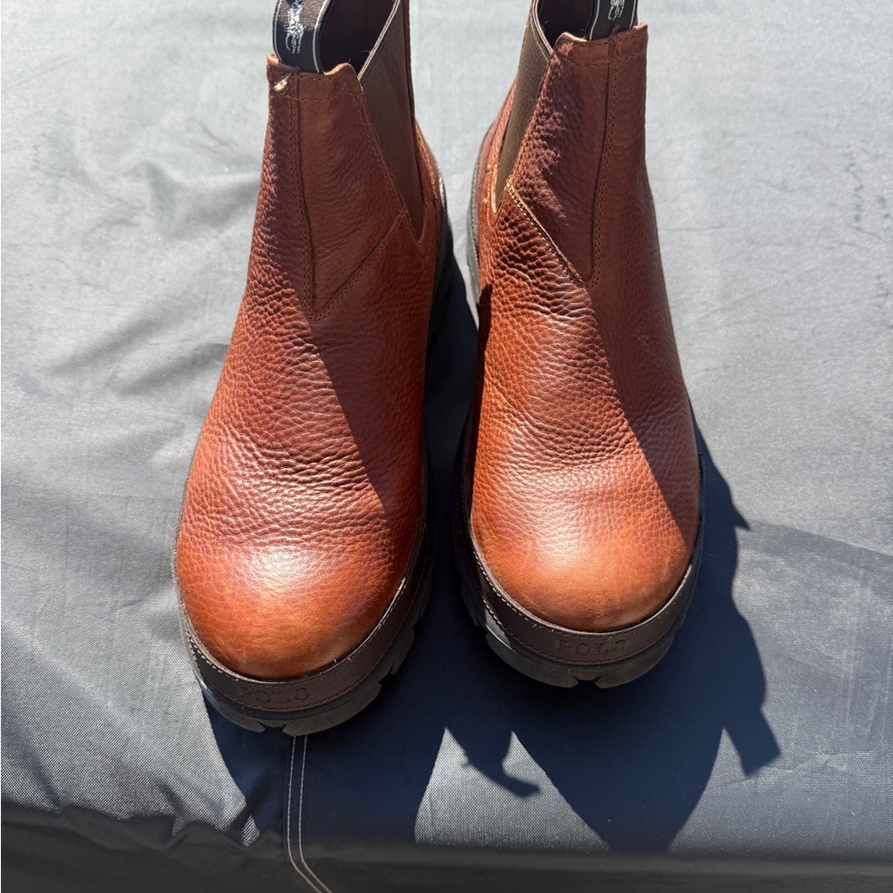 Polo Ralph Lauren Tan Leather Boots